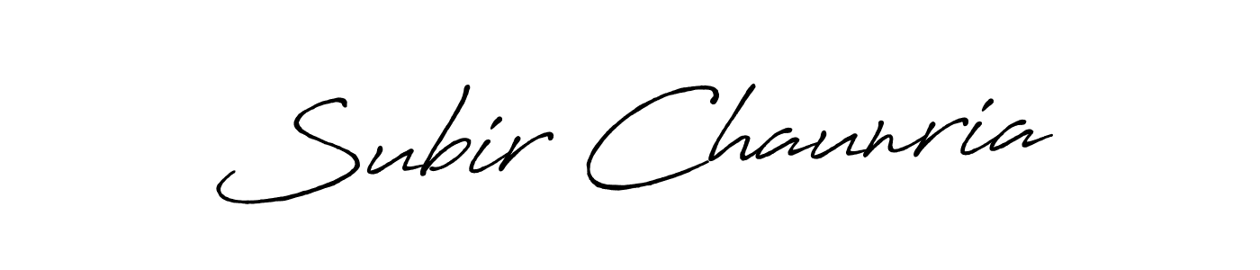 if you are searching for the best signature style for your name Subir Chaunria. so please give up your signature search. here we have designed multiple signature styles  using Antro_Vectra_Bolder. Subir Chaunria signature style 7 images and pictures png