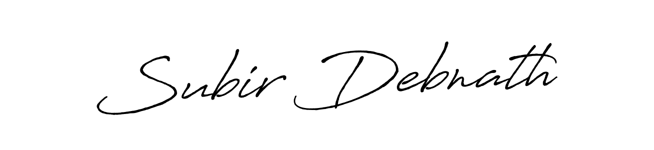Design your own signature with our free online signature maker. With this signature software, you can create a handwritten (Antro_Vectra_Bolder) signature for name Subir Debnath. Subir Debnath signature style 7 images and pictures png