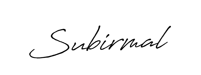 if you are searching for the best signature style for your name Subirmal. so please give up your signature search. here we have designed multiple signature styles  using Antro_Vectra_Bolder. Subirmal signature style 7 images and pictures png