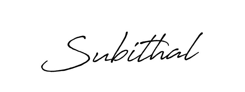 Use a signature maker to create a handwritten signature online. With this signature software, you can design (Antro_Vectra_Bolder) your own signature for name Subithal. Subithal signature style 7 images and pictures png