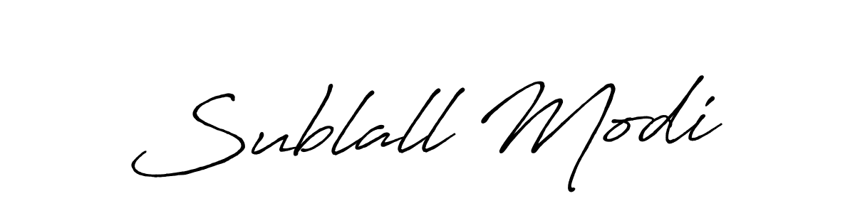 Also we have Sublall Modi name is the best signature style. Create professional handwritten signature collection using Antro_Vectra_Bolder autograph style. Sublall Modi signature style 7 images and pictures png