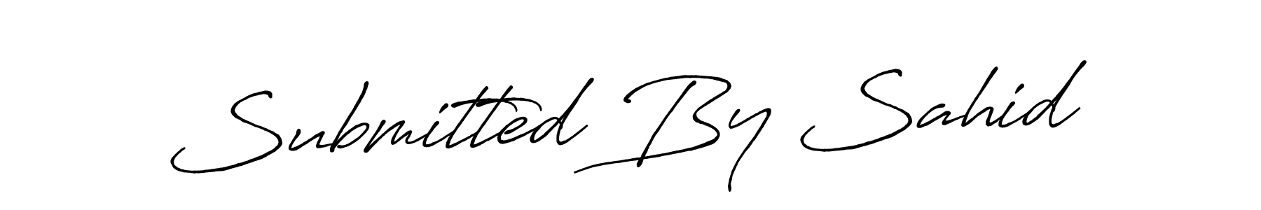 Once you've used our free online signature maker to create your best signature Antro_Vectra_Bolder style, it's time to enjoy all of the benefits that Submitted By Sahid name signing documents. Submitted By Sahid signature style 7 images and pictures png