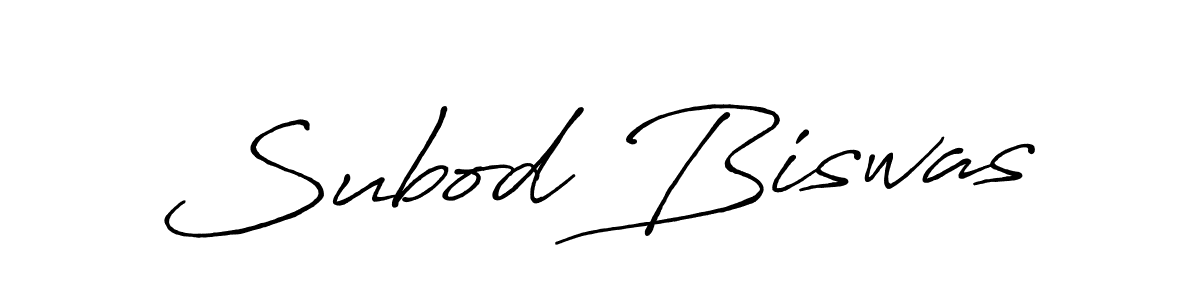 How to make Subod Biswas name signature. Use Antro_Vectra_Bolder style for creating short signs online. This is the latest handwritten sign. Subod Biswas signature style 7 images and pictures png