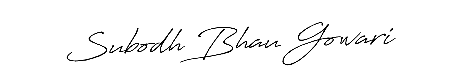 Also You can easily find your signature by using the search form. We will create Subodh Bhau Gowari name handwritten signature images for you free of cost using Antro_Vectra_Bolder sign style. Subodh Bhau Gowari signature style 7 images and pictures png