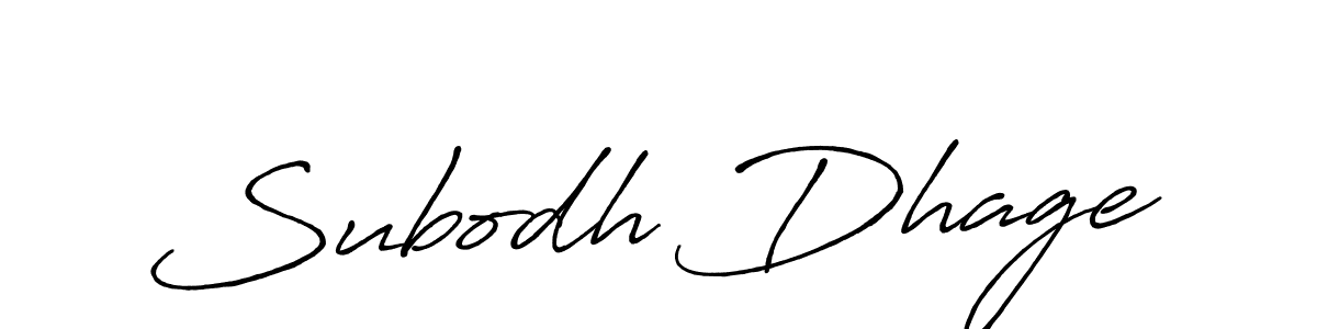 How to Draw Subodh Dhage signature style? Antro_Vectra_Bolder is a latest design signature styles for name Subodh Dhage. Subodh Dhage signature style 7 images and pictures png