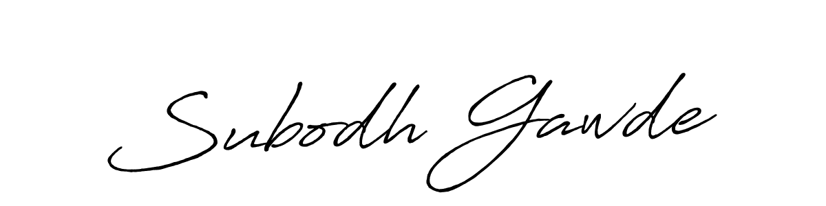 Also You can easily find your signature by using the search form. We will create Subodh Gawde name handwritten signature images for you free of cost using Antro_Vectra_Bolder sign style. Subodh Gawde signature style 7 images and pictures png