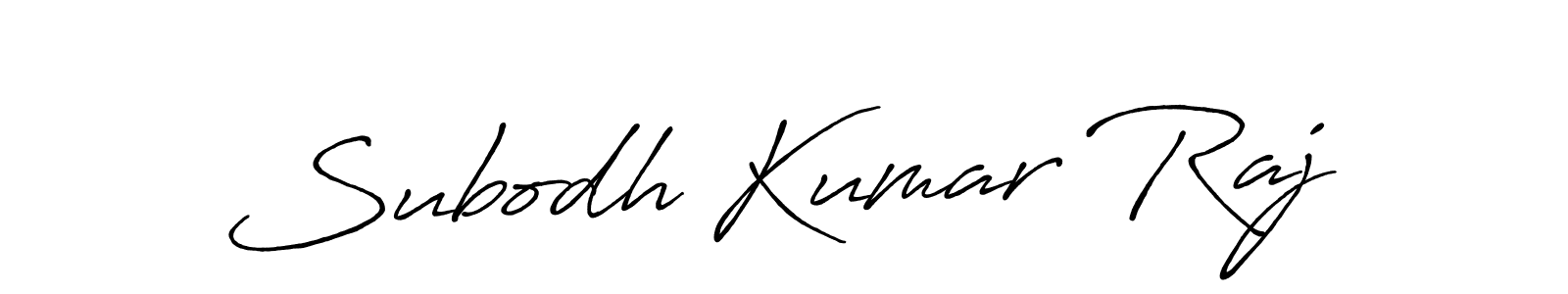 Create a beautiful signature design for name Subodh Kumar Raj. With this signature (Antro_Vectra_Bolder) fonts, you can make a handwritten signature for free. Subodh Kumar Raj signature style 7 images and pictures png