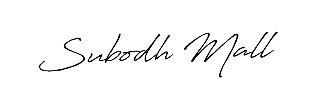 How to make Subodh Mall signature? Antro_Vectra_Bolder is a professional autograph style. Create handwritten signature for Subodh Mall name. Subodh Mall signature style 7 images and pictures png