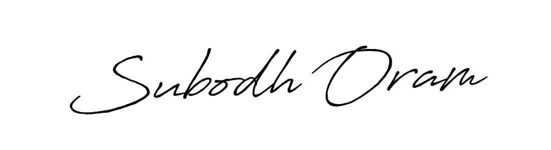 The best way (Antro_Vectra_Bolder) to make a short signature is to pick only two or three words in your name. The name Subodh Oram include a total of six letters. For converting this name. Subodh Oram signature style 7 images and pictures png