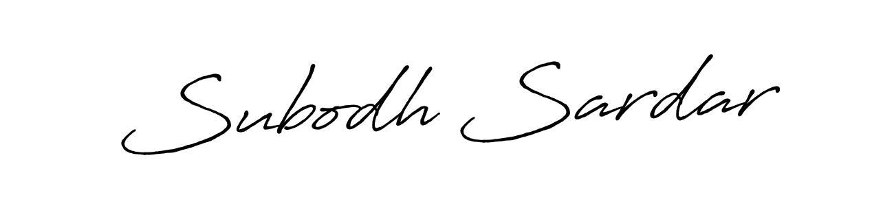 How to make Subodh Sardar signature? Antro_Vectra_Bolder is a professional autograph style. Create handwritten signature for Subodh Sardar name. Subodh Sardar signature style 7 images and pictures png