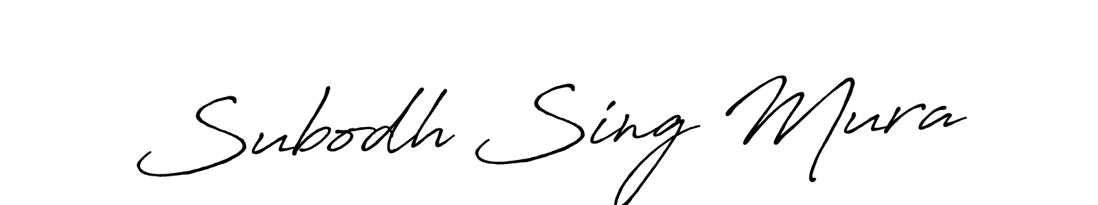 The best way (Antro_Vectra_Bolder) to make a short signature is to pick only two or three words in your name. The name Subodh Sing Mura include a total of six letters. For converting this name. Subodh Sing Mura signature style 7 images and pictures png