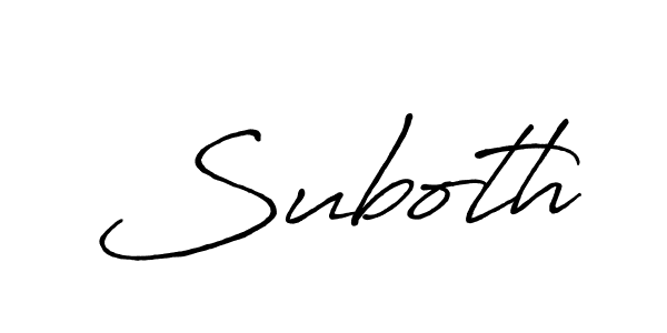 Suboth stylish signature style. Best Handwritten Sign (Antro_Vectra_Bolder) for my name. Handwritten Signature Collection Ideas for my name Suboth. Suboth signature style 7 images and pictures png