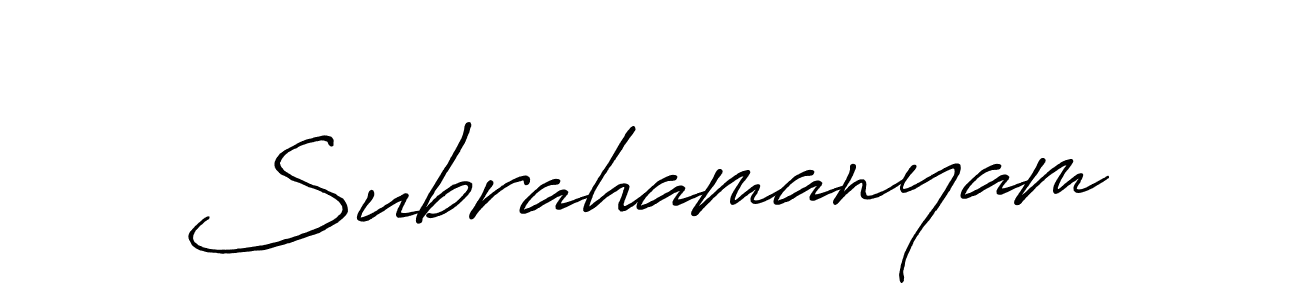 You should practise on your own different ways (Antro_Vectra_Bolder) to write your name (Subrahamanyam) in signature. don't let someone else do it for you. Subrahamanyam signature style 7 images and pictures png