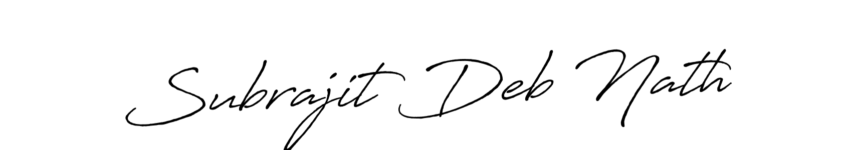 Make a short Subrajit Deb Nath signature style. Manage your documents anywhere anytime using Antro_Vectra_Bolder. Create and add eSignatures, submit forms, share and send files easily. Subrajit Deb Nath signature style 7 images and pictures png