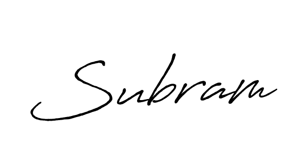 Make a short Subram signature style. Manage your documents anywhere anytime using Antro_Vectra_Bolder. Create and add eSignatures, submit forms, share and send files easily. Subram signature style 7 images and pictures png