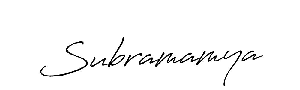 See photos of Subramamya official signature by Spectra . Check more albums & portfolios. Read reviews & check more about Antro_Vectra_Bolder font. Subramamya signature style 7 images and pictures png