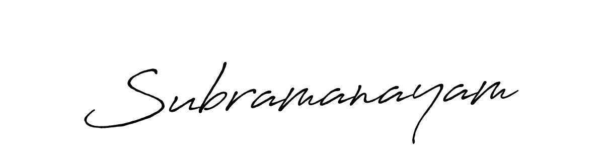 Once you've used our free online signature maker to create your best signature Antro_Vectra_Bolder style, it's time to enjoy all of the benefits that Subramanayam name signing documents. Subramanayam signature style 7 images and pictures png