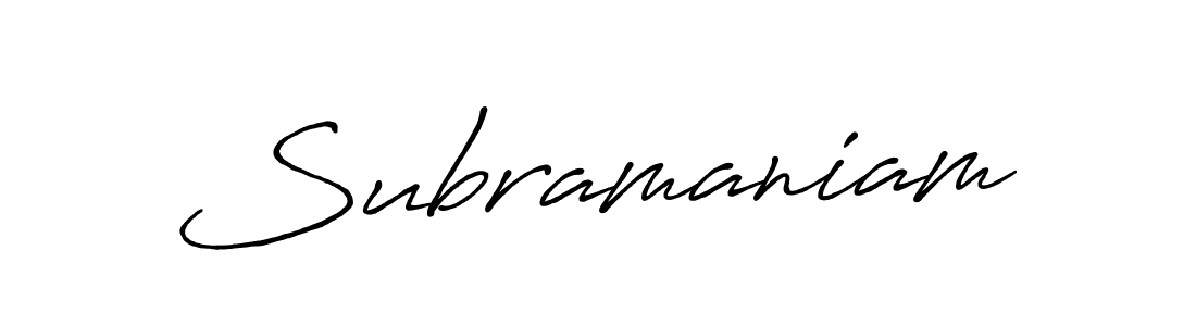 Once you've used our free online signature maker to create your best signature Antro_Vectra_Bolder style, it's time to enjoy all of the benefits that Subramaniam name signing documents. Subramaniam signature style 7 images and pictures png