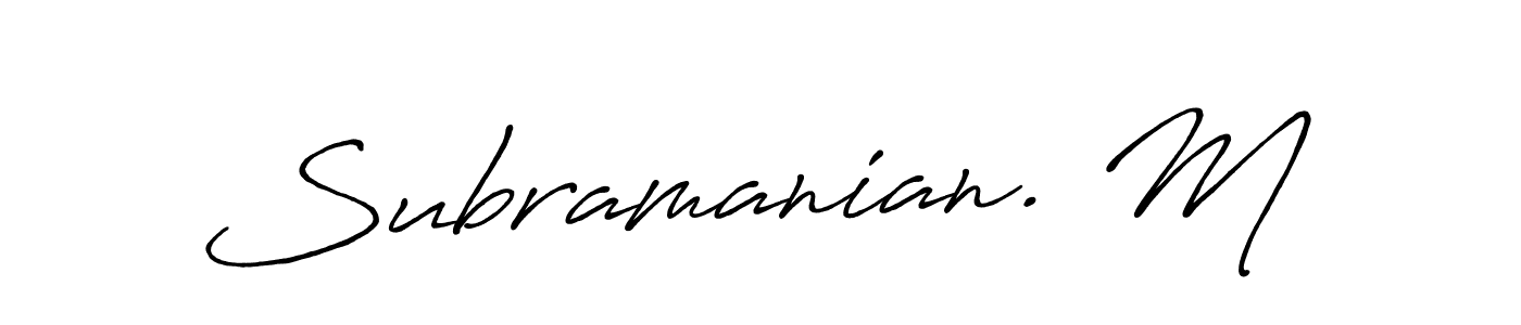 Here are the top 10 professional signature styles for the name Subramanian. M. These are the best autograph styles you can use for your name. Subramanian. M signature style 7 images and pictures png