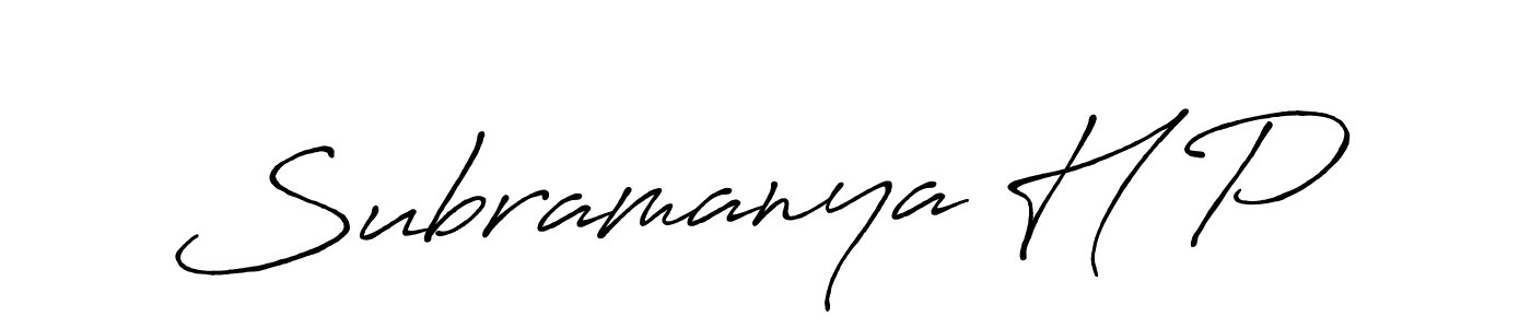 See photos of Subramanya H P official signature by Spectra . Check more albums & portfolios. Read reviews & check more about Antro_Vectra_Bolder font. Subramanya H P signature style 7 images and pictures png