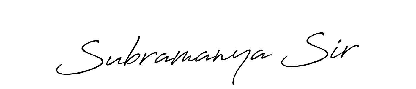 Subramanya Sir stylish signature style. Best Handwritten Sign (Antro_Vectra_Bolder) for my name. Handwritten Signature Collection Ideas for my name Subramanya Sir. Subramanya Sir signature style 7 images and pictures png