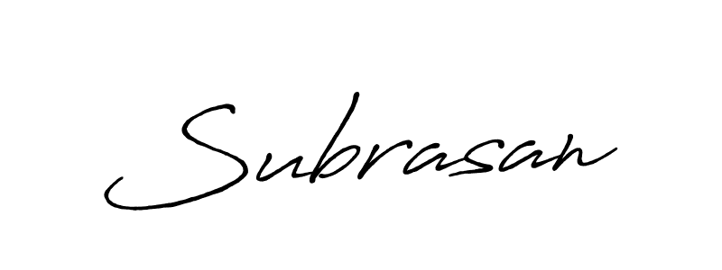 Design your own signature with our free online signature maker. With this signature software, you can create a handwritten (Antro_Vectra_Bolder) signature for name Subrasan. Subrasan signature style 7 images and pictures png