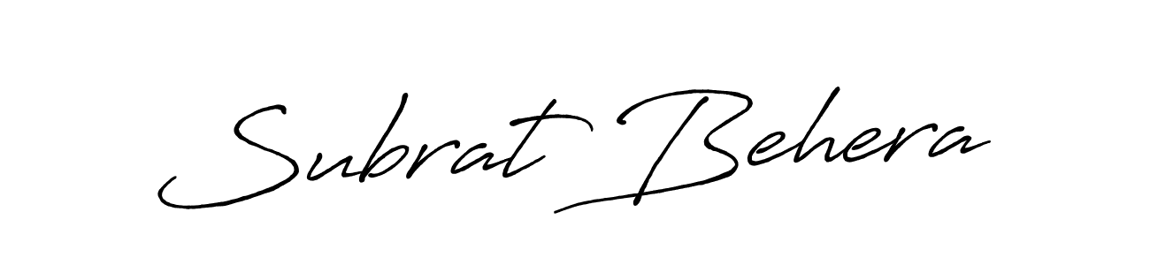 It looks lik you need a new signature style for name Subrat Behera. Design unique handwritten (Antro_Vectra_Bolder) signature with our free signature maker in just a few clicks. Subrat Behera signature style 7 images and pictures png