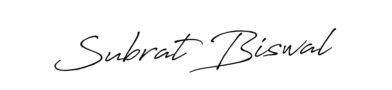 Design your own signature with our free online signature maker. With this signature software, you can create a handwritten (Antro_Vectra_Bolder) signature for name Subrat Biswal. Subrat Biswal signature style 7 images and pictures png