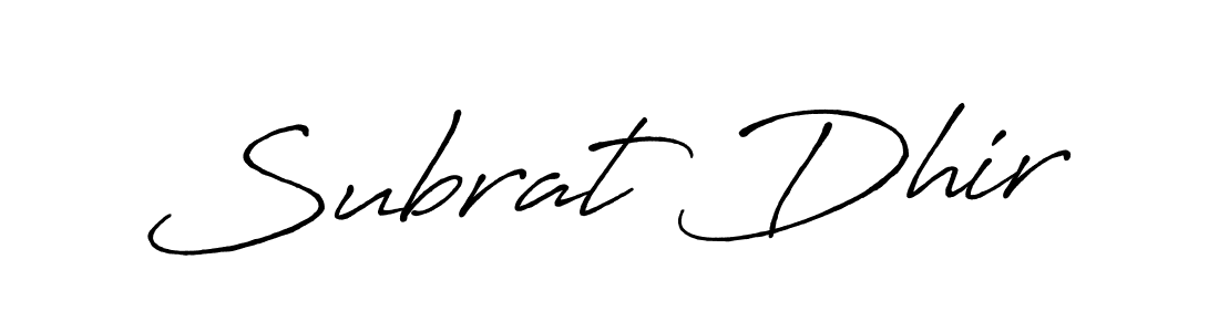 Once you've used our free online signature maker to create your best signature Antro_Vectra_Bolder style, it's time to enjoy all of the benefits that Subrat Dhir name signing documents. Subrat Dhir signature style 7 images and pictures png