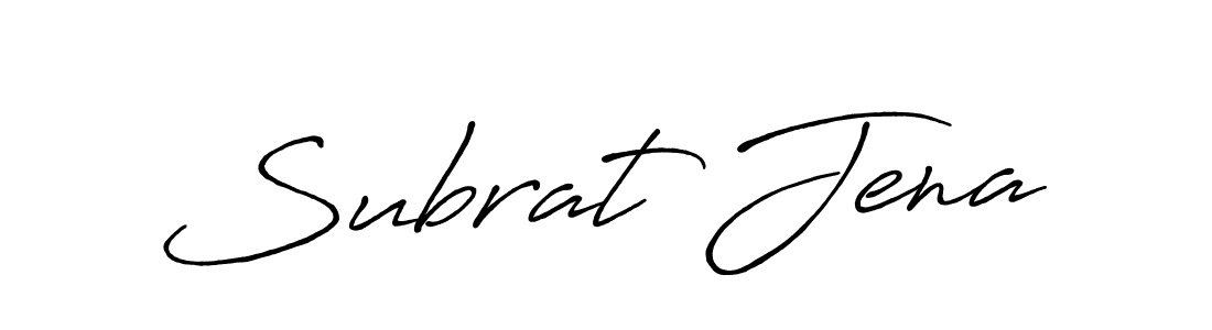 Use a signature maker to create a handwritten signature online. With this signature software, you can design (Antro_Vectra_Bolder) your own signature for name Subrat Jena. Subrat Jena signature style 7 images and pictures png