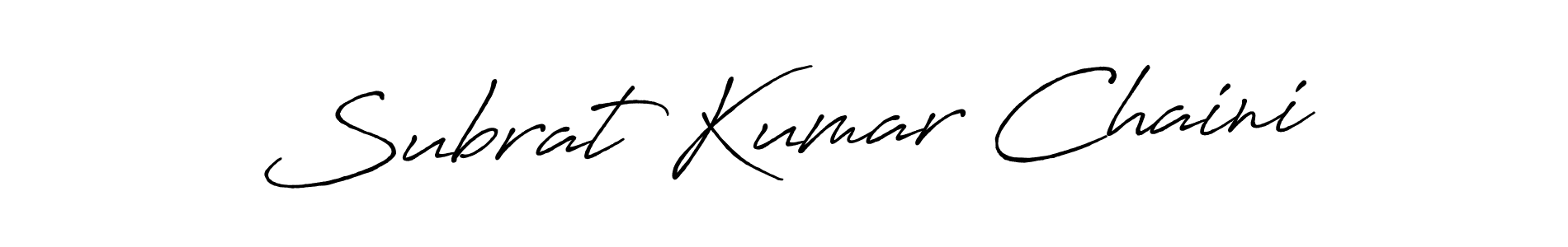 How to make Subrat Kumar Chaini signature? Antro_Vectra_Bolder is a professional autograph style. Create handwritten signature for Subrat Kumar Chaini name. Subrat Kumar Chaini signature style 7 images and pictures png