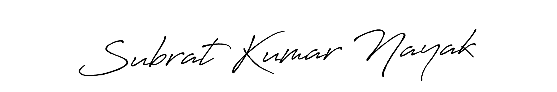 Design your own signature with our free online signature maker. With this signature software, you can create a handwritten (Antro_Vectra_Bolder) signature for name Subrat Kumar Nayak. Subrat Kumar Nayak signature style 7 images and pictures png