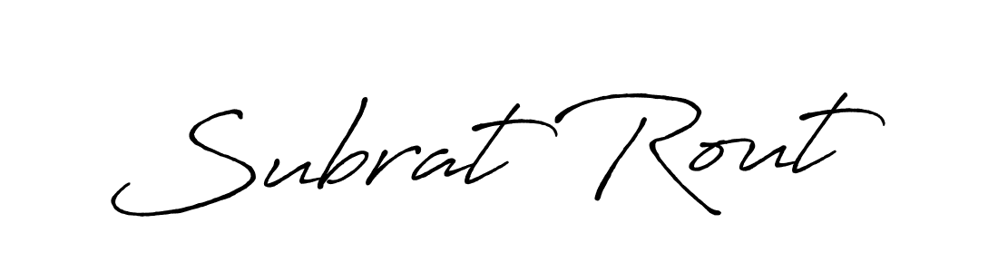It looks lik you need a new signature style for name Subrat Rout. Design unique handwritten (Antro_Vectra_Bolder) signature with our free signature maker in just a few clicks. Subrat Rout signature style 7 images and pictures png