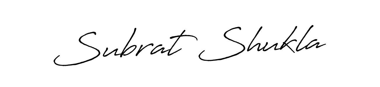 How to make Subrat Shukla signature? Antro_Vectra_Bolder is a professional autograph style. Create handwritten signature for Subrat Shukla name. Subrat Shukla signature style 7 images and pictures png