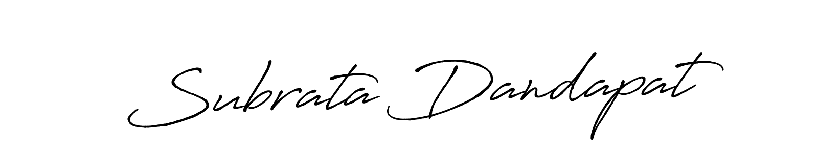 Create a beautiful signature design for name Subrata Dandapat. With this signature (Antro_Vectra_Bolder) fonts, you can make a handwritten signature for free. Subrata Dandapat signature style 7 images and pictures png