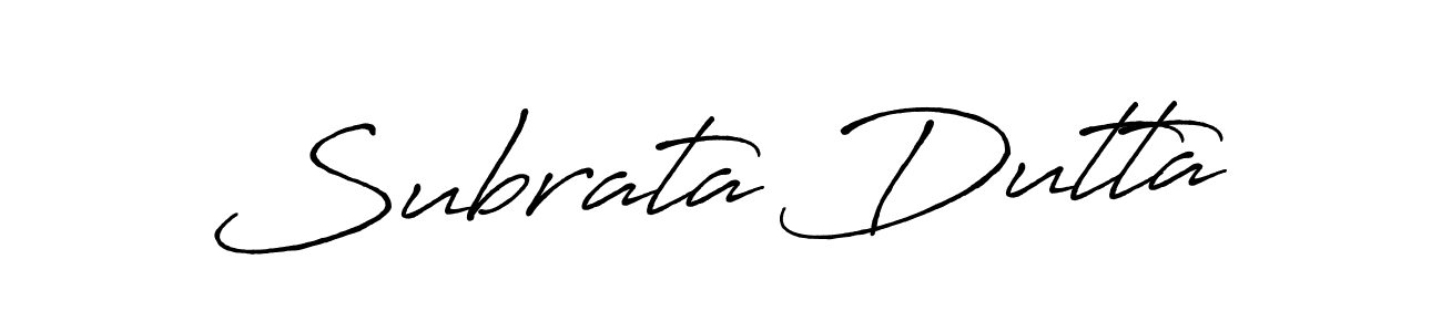 Design your own signature with our free online signature maker. With this signature software, you can create a handwritten (Antro_Vectra_Bolder) signature for name Subrata Dutta. Subrata Dutta signature style 7 images and pictures png