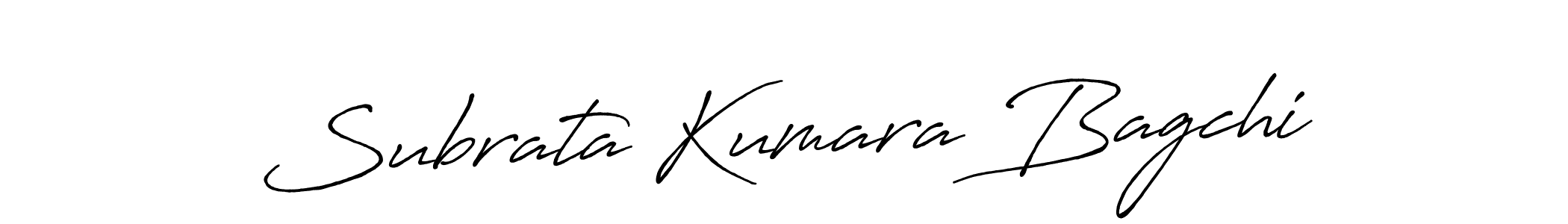 How to make Subrata Kumara Bagchi name signature. Use Antro_Vectra_Bolder style for creating short signs online. This is the latest handwritten sign. Subrata Kumara Bagchi signature style 7 images and pictures png