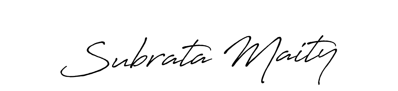 It looks lik you need a new signature style for name Subrata Maity. Design unique handwritten (Antro_Vectra_Bolder) signature with our free signature maker in just a few clicks. Subrata Maity signature style 7 images and pictures png