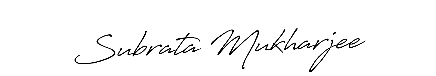Make a short Subrata Mukharjee signature style. Manage your documents anywhere anytime using Antro_Vectra_Bolder. Create and add eSignatures, submit forms, share and send files easily. Subrata Mukharjee signature style 7 images and pictures png