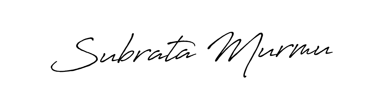 Design your own signature with our free online signature maker. With this signature software, you can create a handwritten (Antro_Vectra_Bolder) signature for name Subrata Murmu. Subrata Murmu signature style 7 images and pictures png