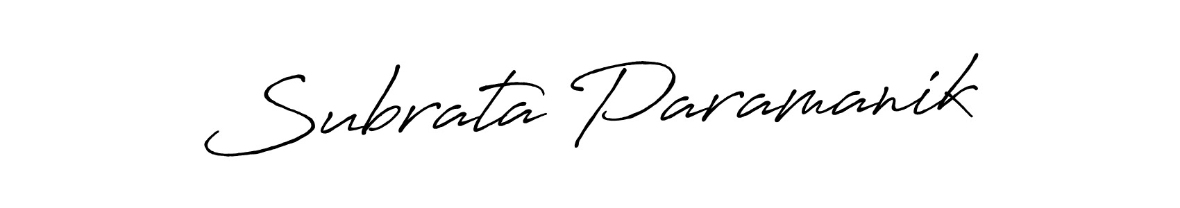 The best way (Antro_Vectra_Bolder) to make a short signature is to pick only two or three words in your name. The name Subrata Paramanik include a total of six letters. For converting this name. Subrata Paramanik signature style 7 images and pictures png