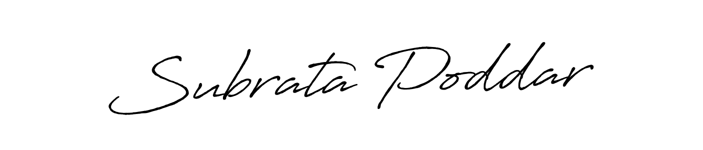 Design your own signature with our free online signature maker. With this signature software, you can create a handwritten (Antro_Vectra_Bolder) signature for name Subrata Poddar. Subrata Poddar signature style 7 images and pictures png