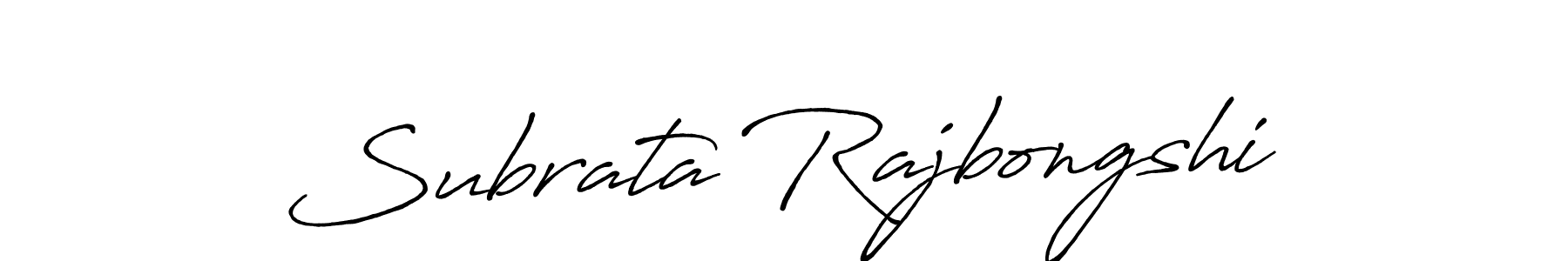 Create a beautiful signature design for name Subrata Rajbongshi. With this signature (Antro_Vectra_Bolder) fonts, you can make a handwritten signature for free. Subrata Rajbongshi signature style 7 images and pictures png