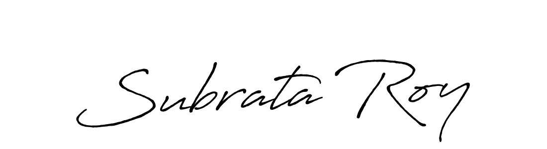 Use a signature maker to create a handwritten signature online. With this signature software, you can design (Antro_Vectra_Bolder) your own signature for name Subrata Roy. Subrata Roy signature style 7 images and pictures png