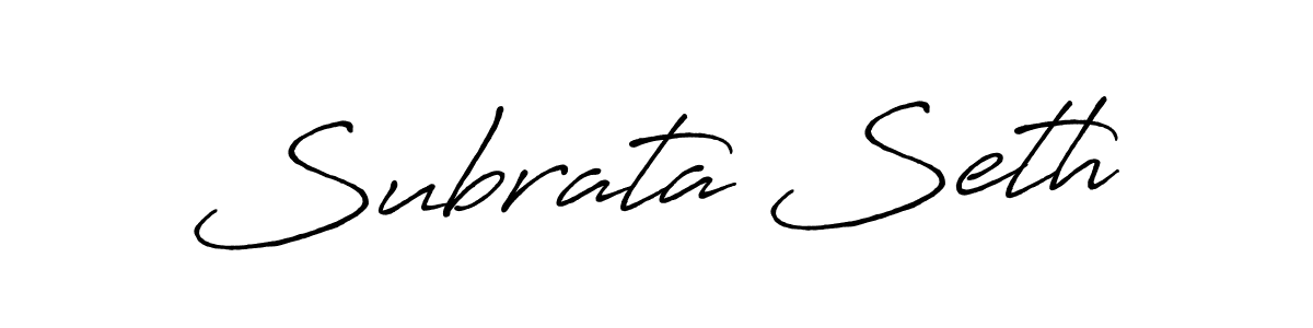 You should practise on your own different ways (Antro_Vectra_Bolder) to write your name (Subrata Seth) in signature. don't let someone else do it for you. Subrata Seth signature style 7 images and pictures png