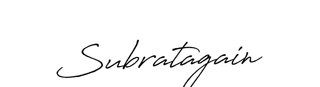 You should practise on your own different ways (Antro_Vectra_Bolder) to write your name (Subratagain) in signature. don't let someone else do it for you. Subratagain signature style 7 images and pictures png