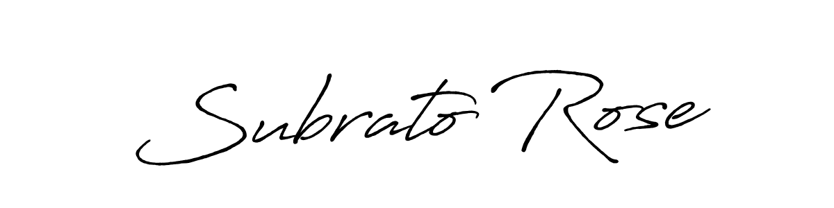 Make a beautiful signature design for name Subrato Rose. Use this online signature maker to create a handwritten signature for free. Subrato Rose signature style 7 images and pictures png
