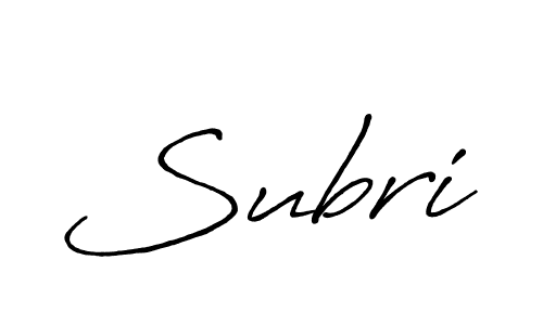 It looks lik you need a new signature style for name Subri. Design unique handwritten (Antro_Vectra_Bolder) signature with our free signature maker in just a few clicks. Subri signature style 7 images and pictures png