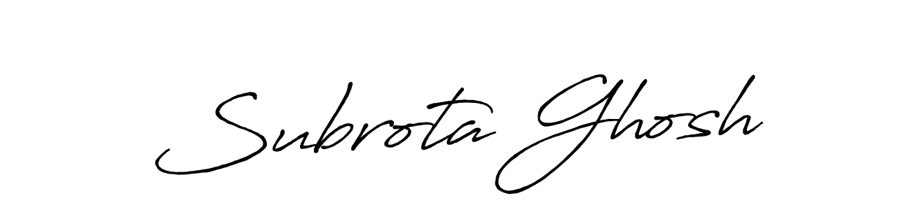 Subrota Ghosh stylish signature style. Best Handwritten Sign (Antro_Vectra_Bolder) for my name. Handwritten Signature Collection Ideas for my name Subrota Ghosh. Subrota Ghosh signature style 7 images and pictures png