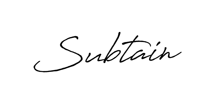 It looks lik you need a new signature style for name Subtain. Design unique handwritten (Antro_Vectra_Bolder) signature with our free signature maker in just a few clicks. Subtain signature style 7 images and pictures png